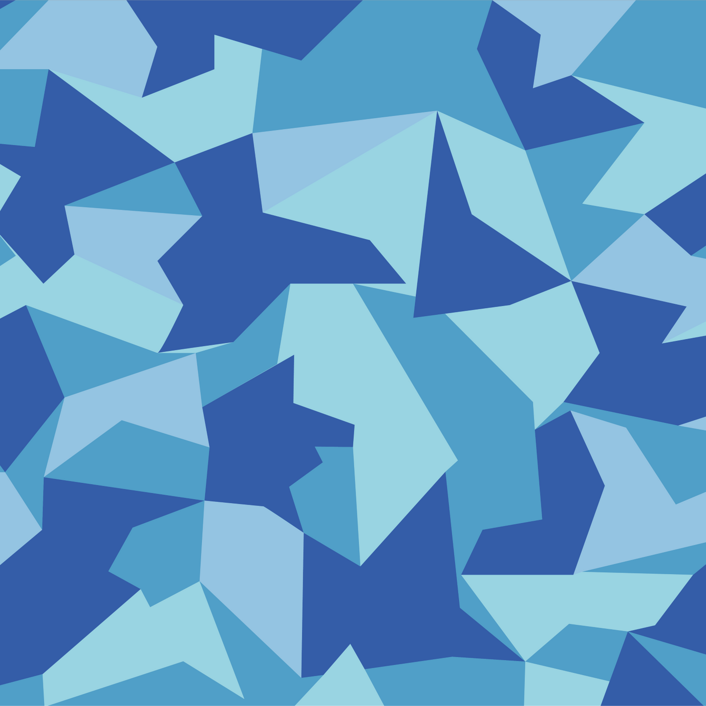 Polygonal Blue Camo Vinyl Wrap