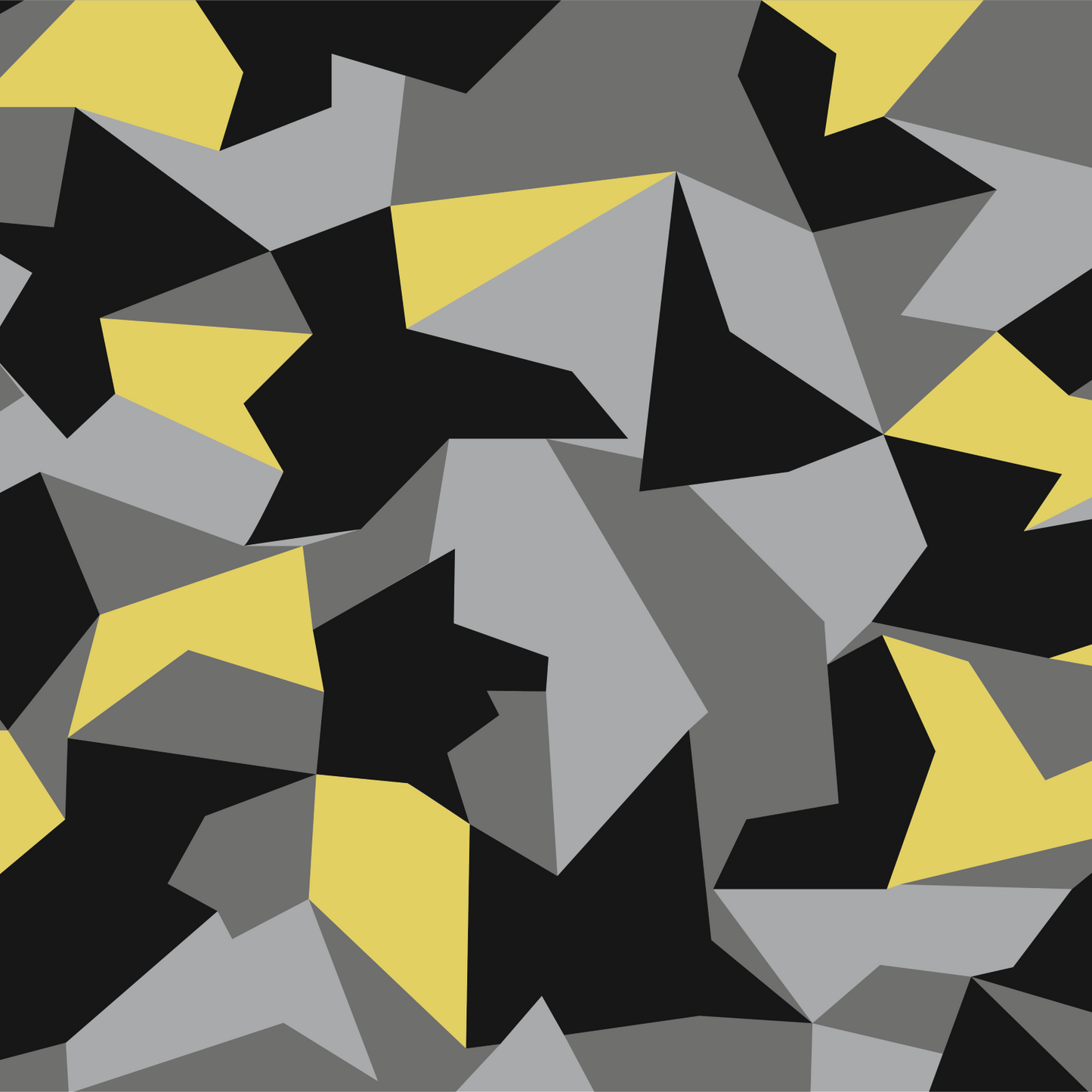Polygonal Yellow-Grey Camo Vinyl Wrap