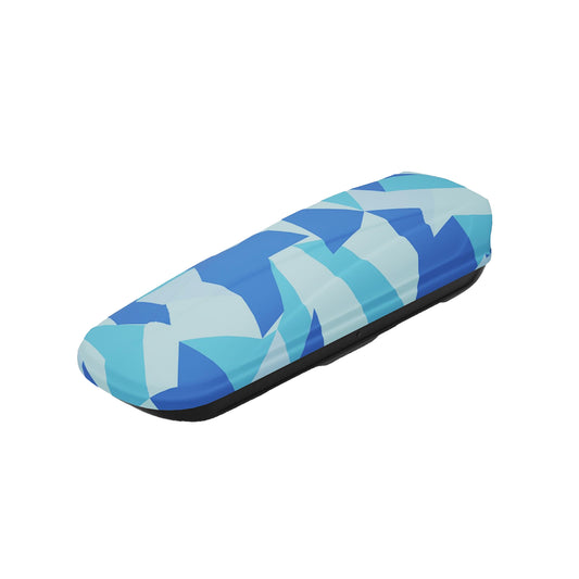 Polygonal Blue Camo Vinyl Wrap