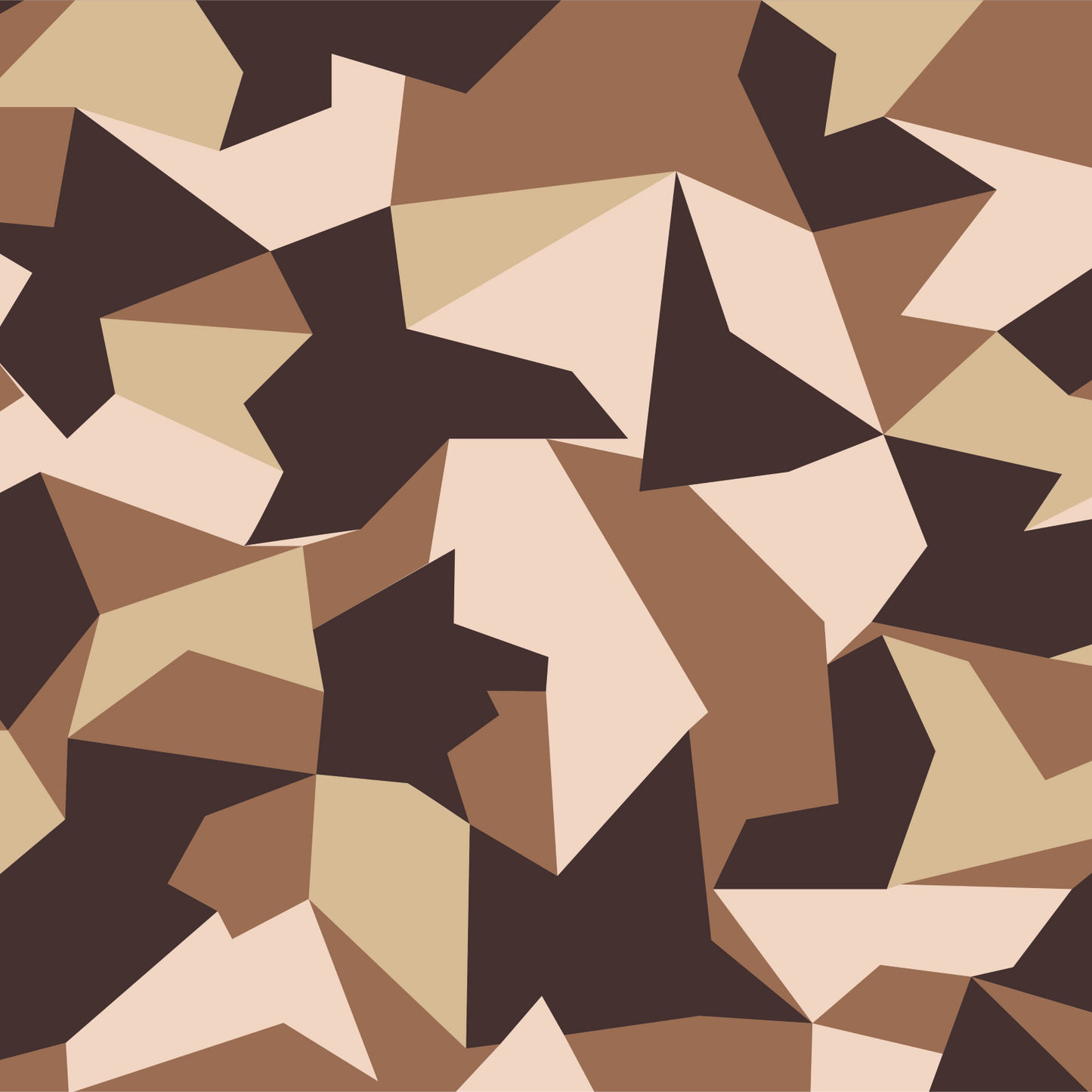 Polygonal Desert Camo Vinyl Wrap