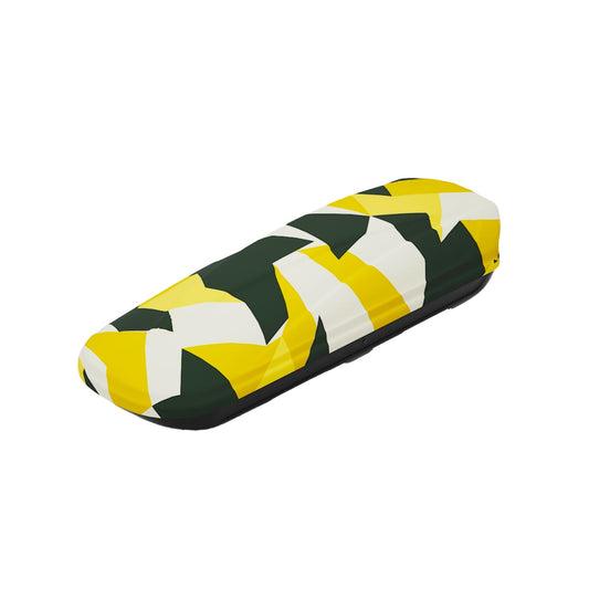 Polygonal Yellow-Black Camo Vinyl Wrap