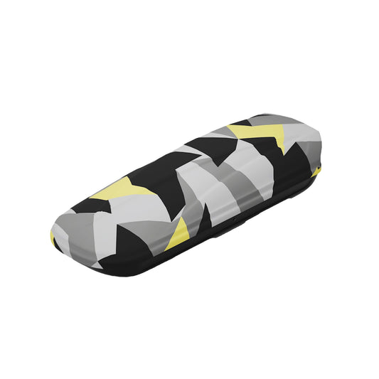 Polygonal Yellow-Grey Camo Vinyl Wrap