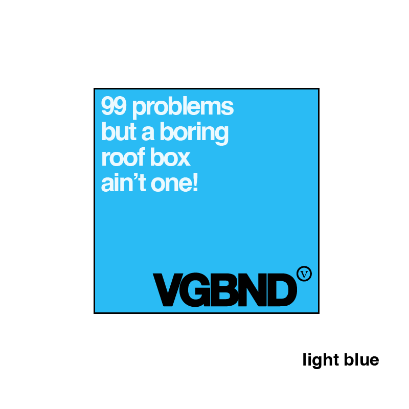 99 Problems square sticker, 25 colors