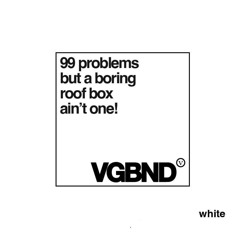 99 Problems square sticker, 25 colors