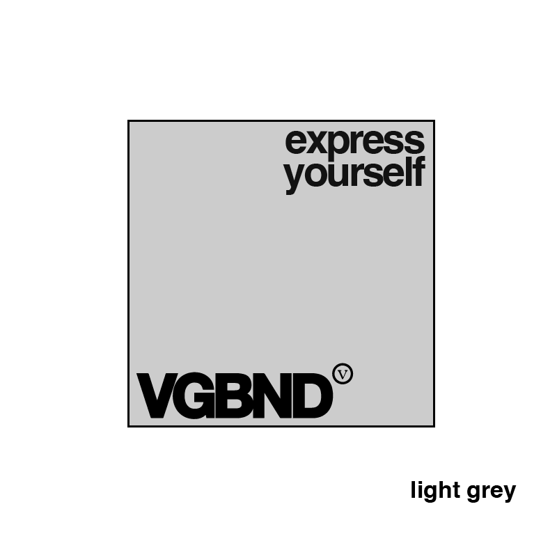 Express Yourself square sticker, 25 colors