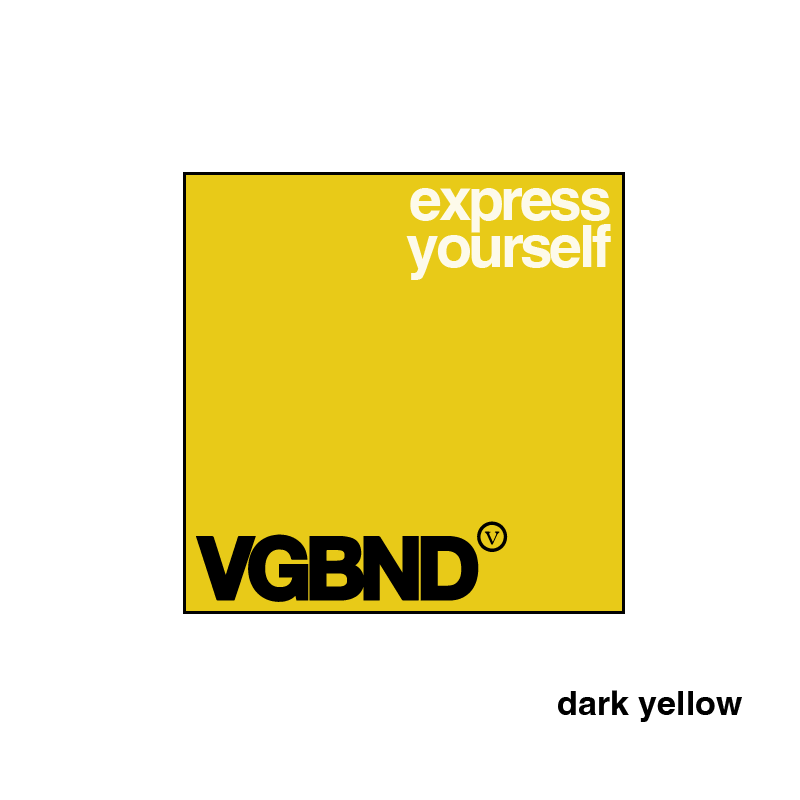 Express Yourself square sticker, 25 colors