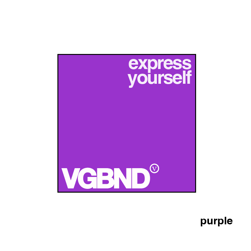 Express Yourself square sticker, 25 colors