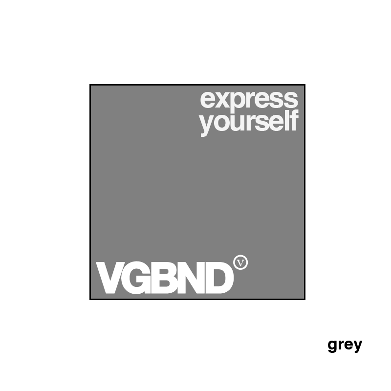 Express Yourself square sticker, 25 colors