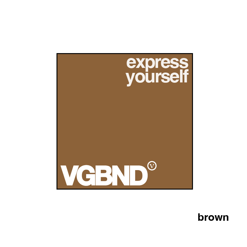 Express Yourself square sticker, 25 colors