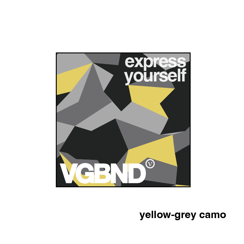 Express Yourself square sticker, 25 colors