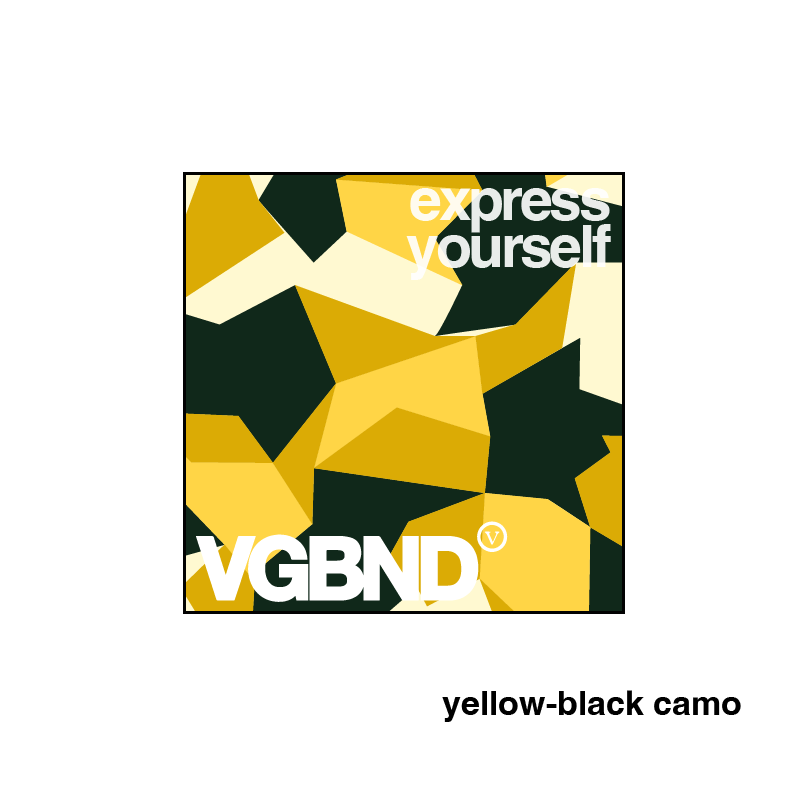 Express Yourself square sticker, 25 colors