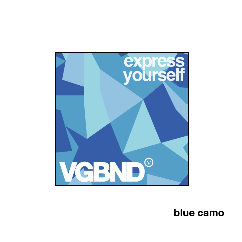 Express Yourself square sticker, 25 colors