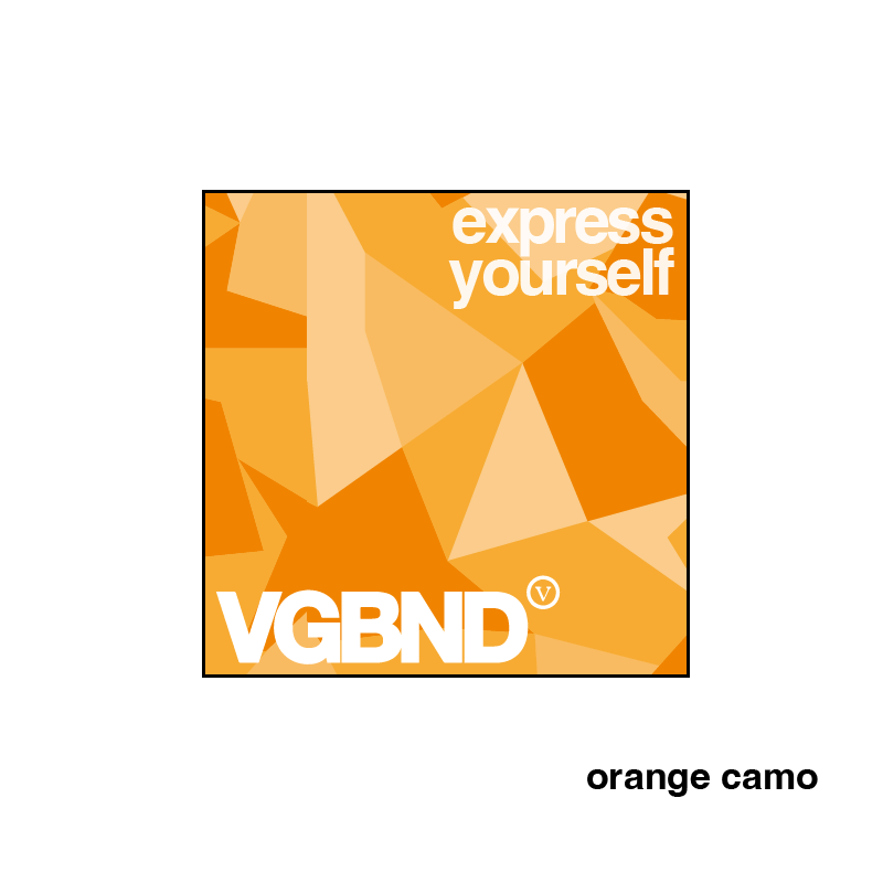 Express Yourself square sticker, 25 colors