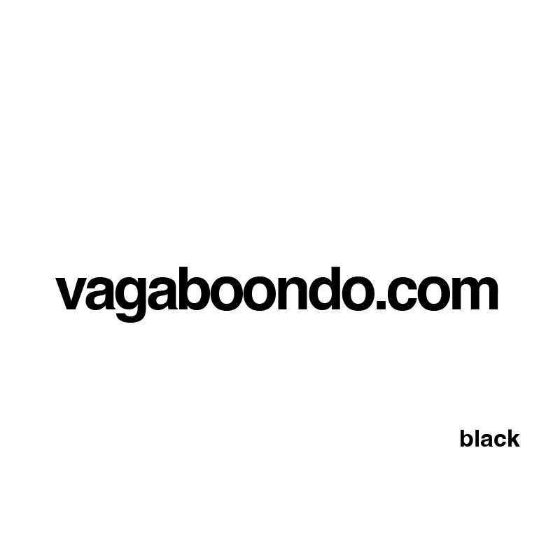 vagaboondo.com sticker, 25 colors