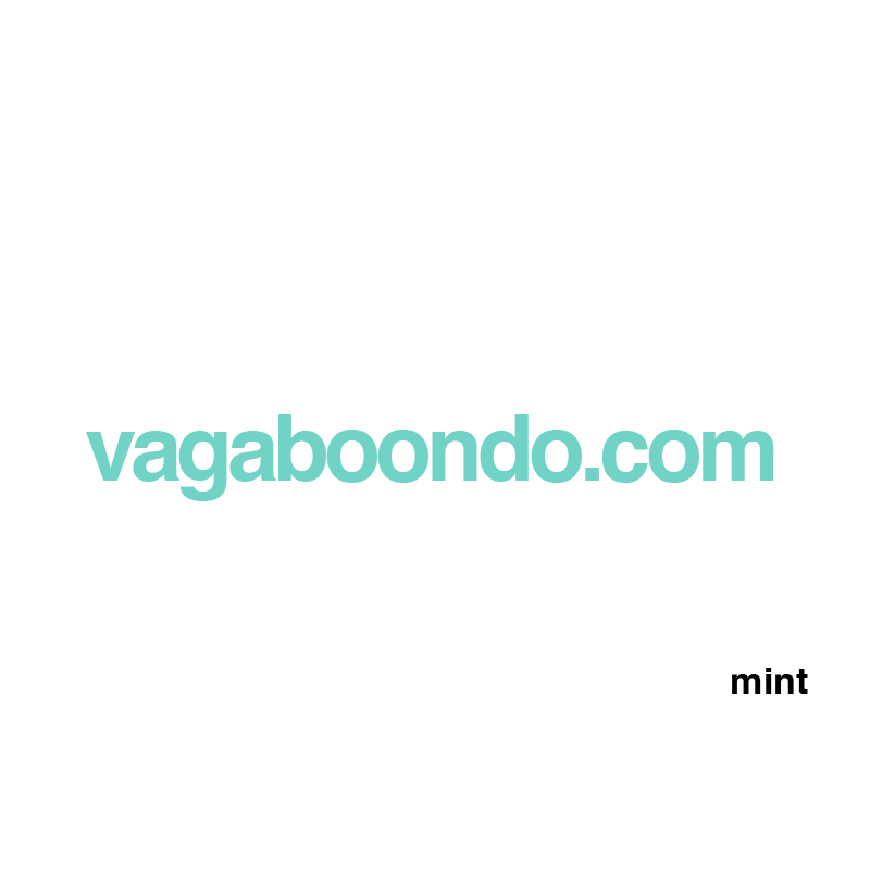 vagaboondo.com sticker, 25 colors