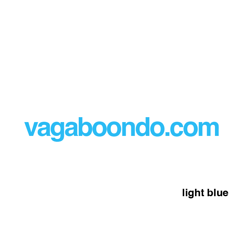 vagaboondo.com sticker, 25 colors