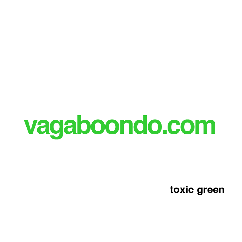 vagaboondo.com sticker, 25 colors