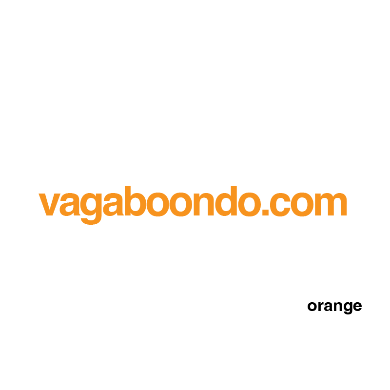 vagaboondo.com sticker, 25 colors