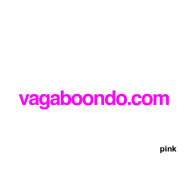 vagaboondo.com sticker, 25 colors