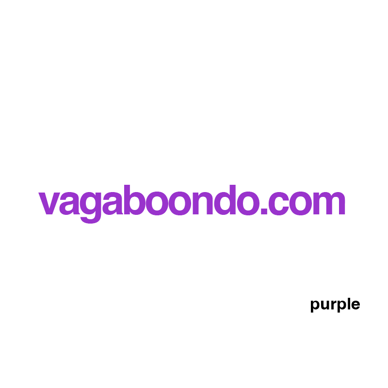 vagaboondo.com sticker, 25 colors