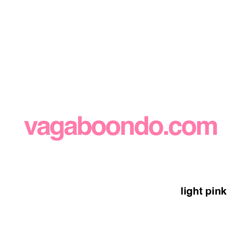 vagaboondo.com sticker, 25 colors