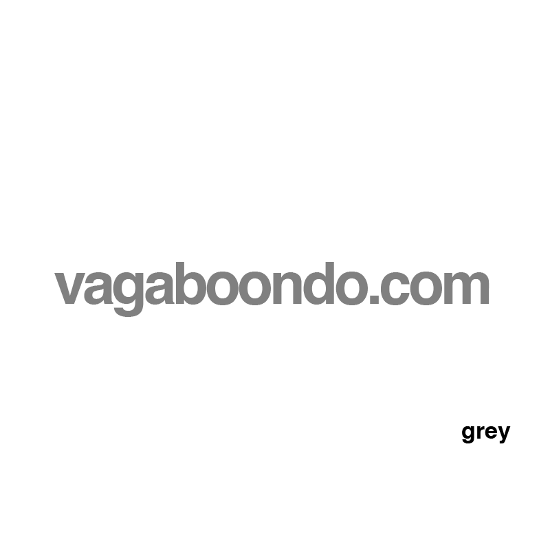vagaboondo.com sticker, 25 colors