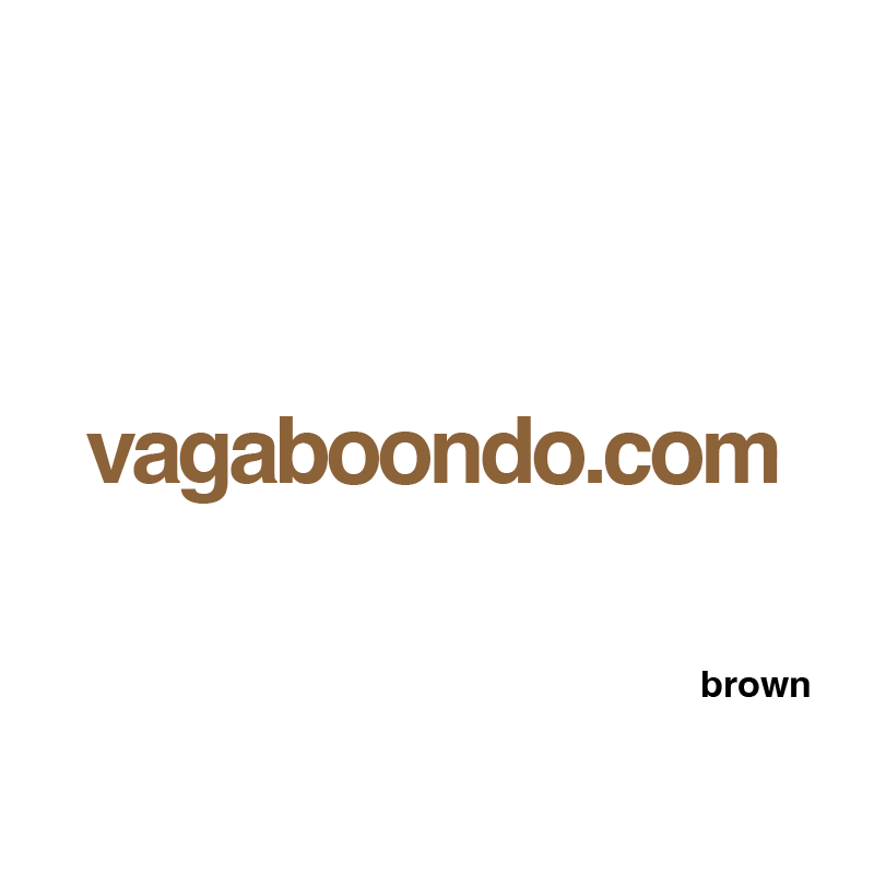 vagaboondo.com sticker, 25 colors