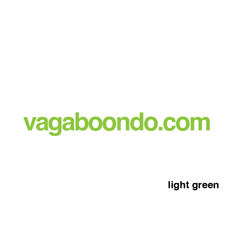 vagaboondo.com sticker, 25 colors